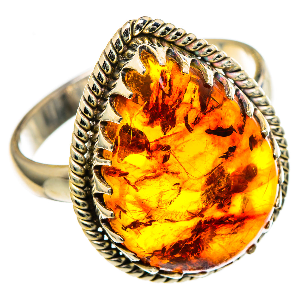 Baltic Amber Rings handcrafted by Anasilvercos - RING98586