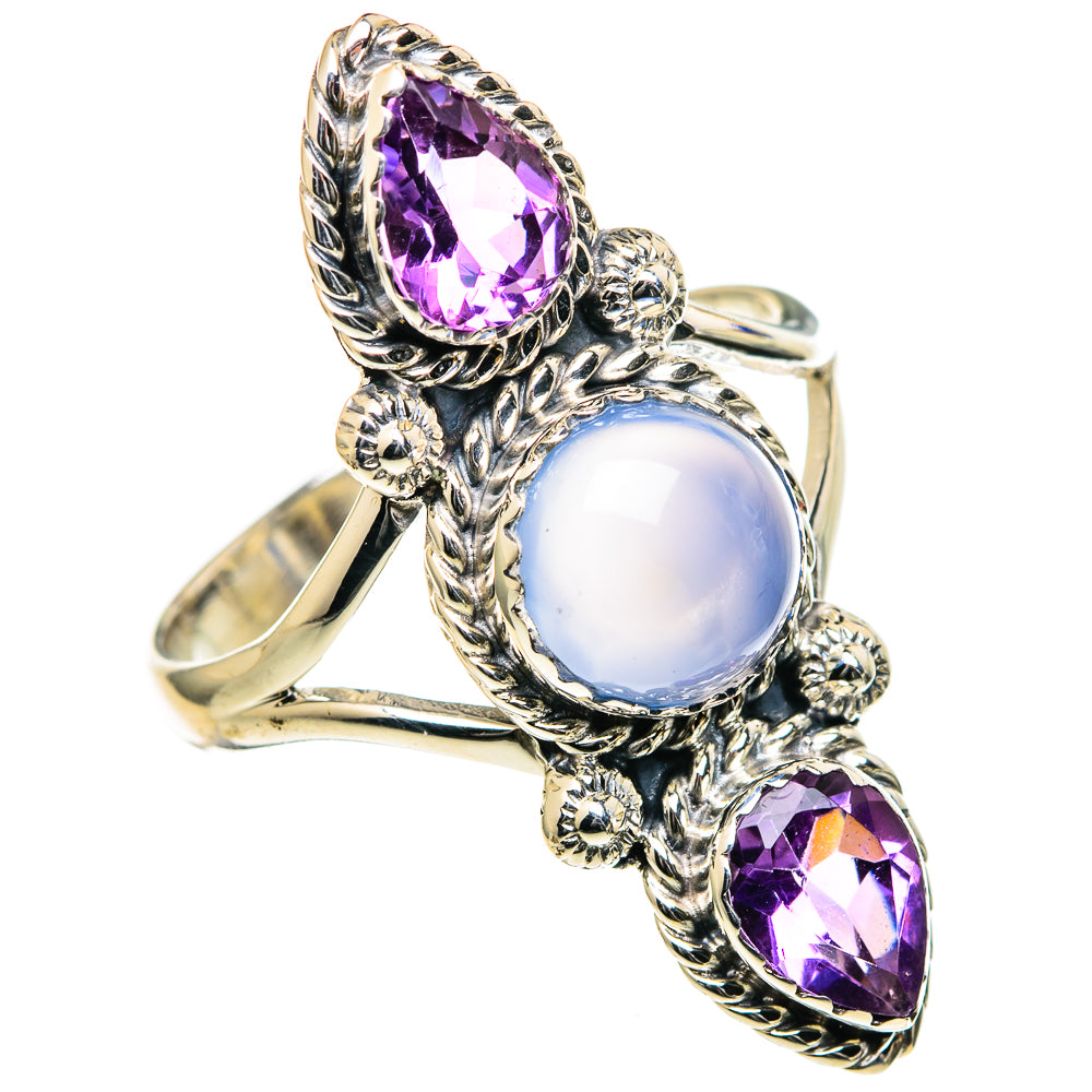 Chalcedony Rings handcrafted by Anasilvercos - RING98598