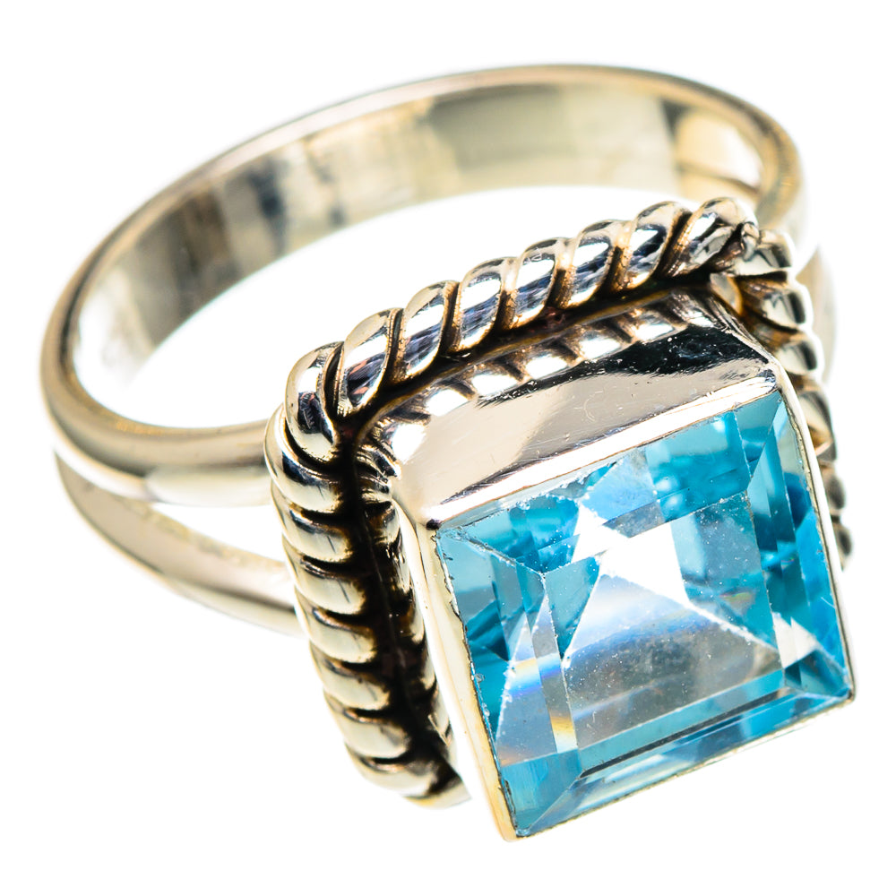 Blue Topaz Rings handcrafted by Anasilvercos - RING98609