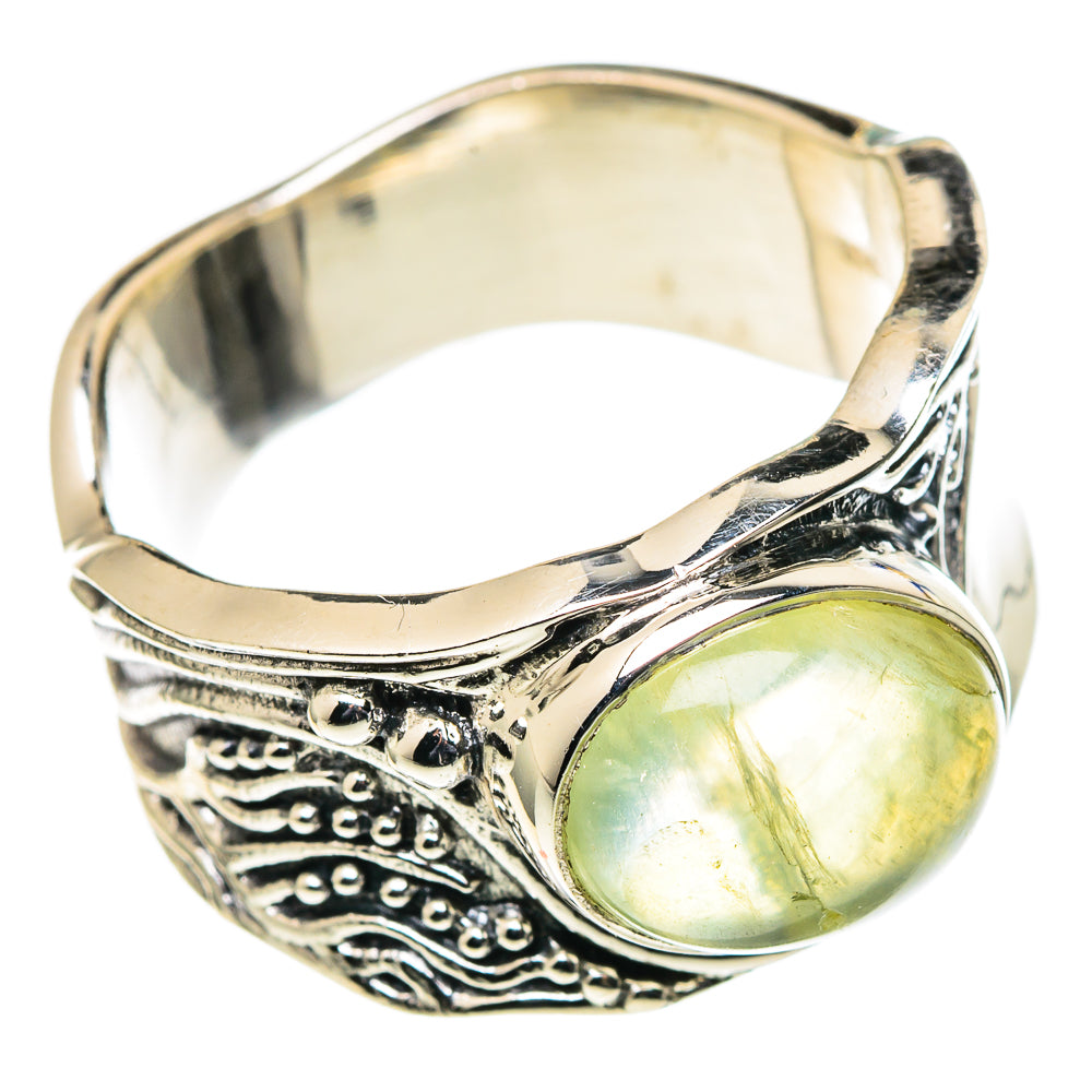Prehnite Rings handcrafted by Anasilvercos - RING98611
