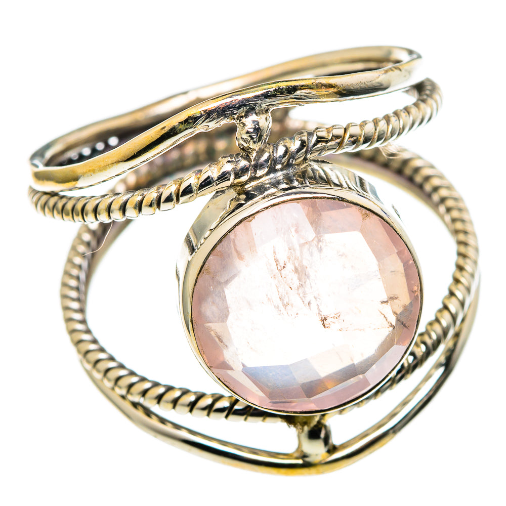 Rose Quartz Rings handcrafted by Anasilvercos - RING98619