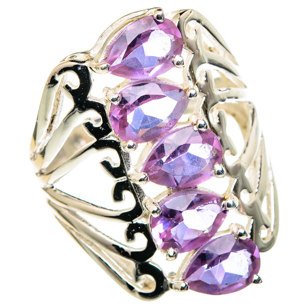 Color Change Alexandrite (lab.) Rings handcrafted by Anasilvercos - RING98623