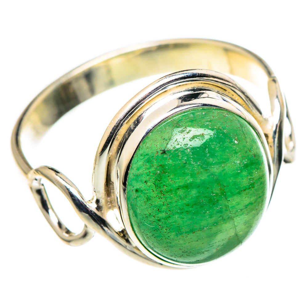 Green Aventurine Rings handcrafted by Anasilvercos - RING98654