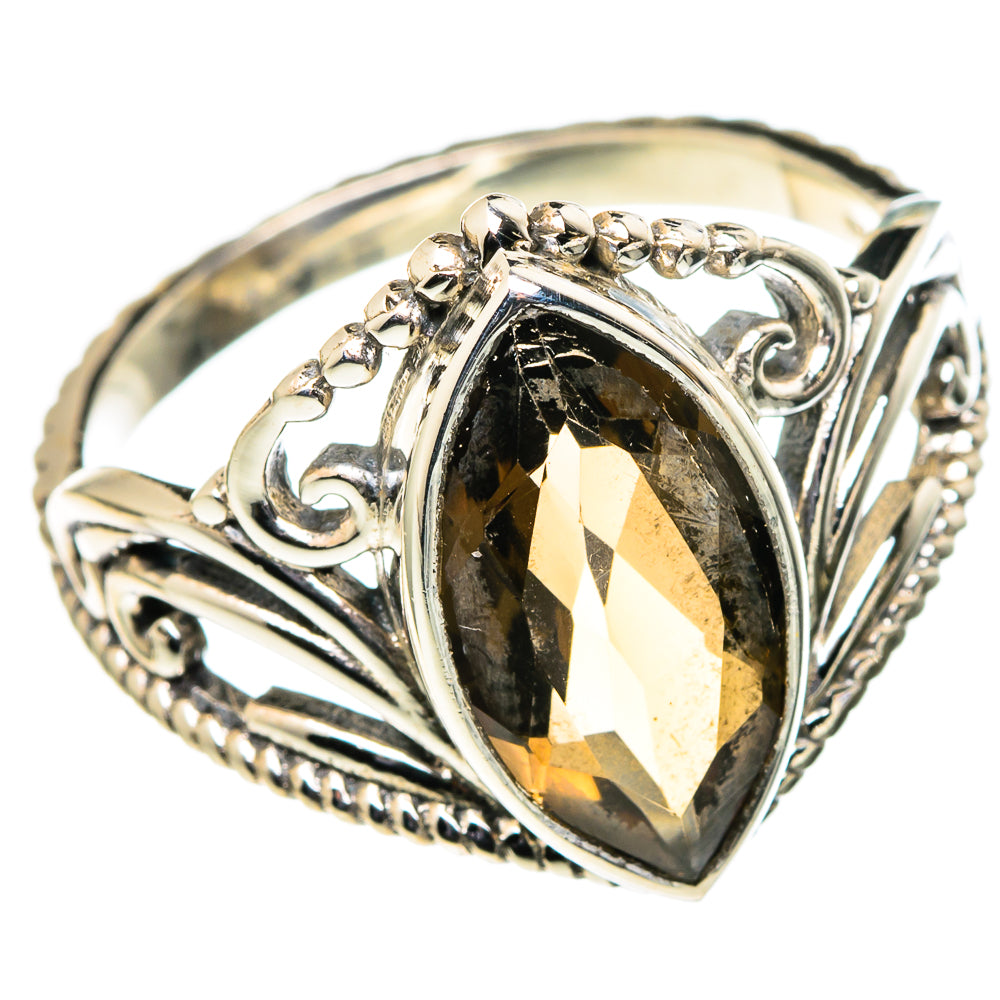 Smoky Quartz Rings handcrafted by Anasilvercos - RING98656