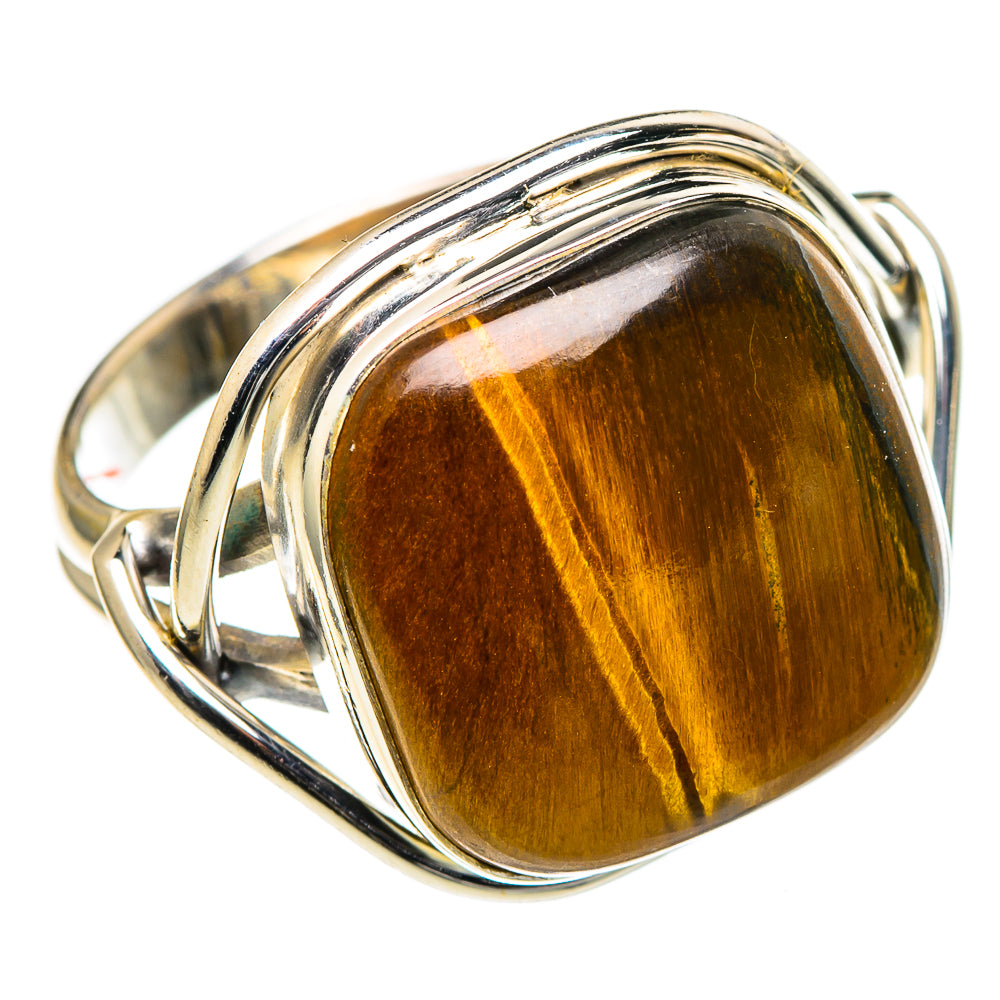 Tiger Eye Rings handcrafted by Anasilvercos - RING98657