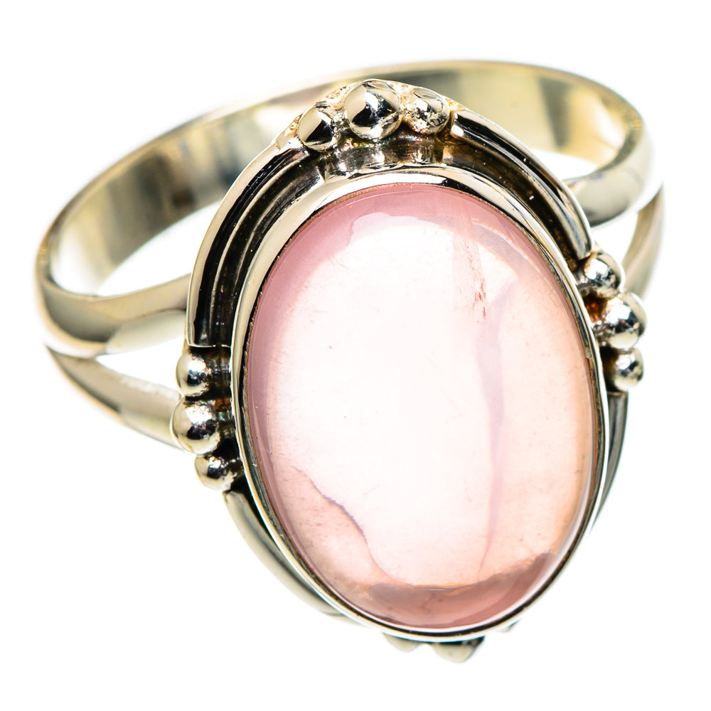 Rose Quartz Rings handcrafted by Anasilvercos - RING98661