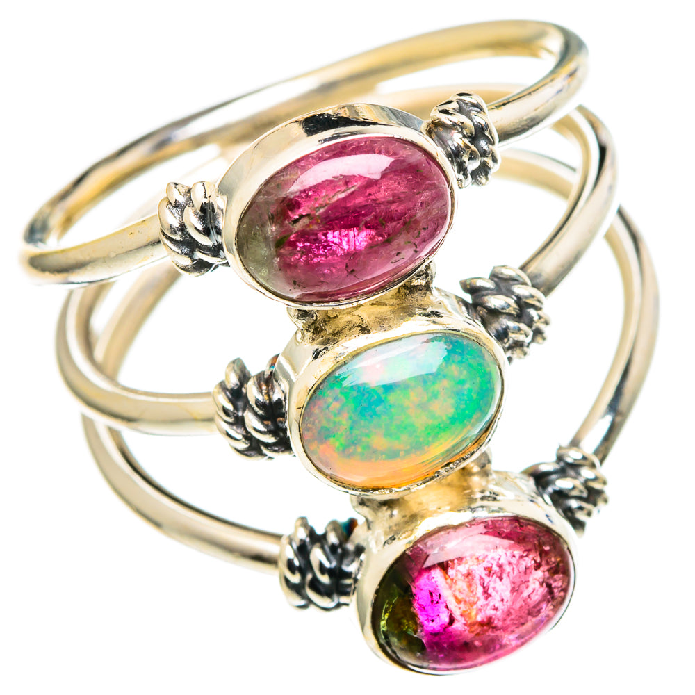 Ethiopian Opal Rings handcrafted by Anasilvercos - RING98678