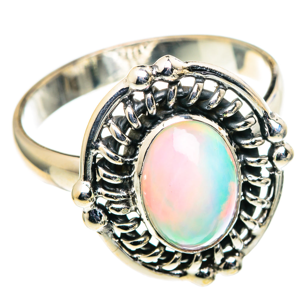 Ethiopian Opal Rings handcrafted by Anasilvercos - RING98681