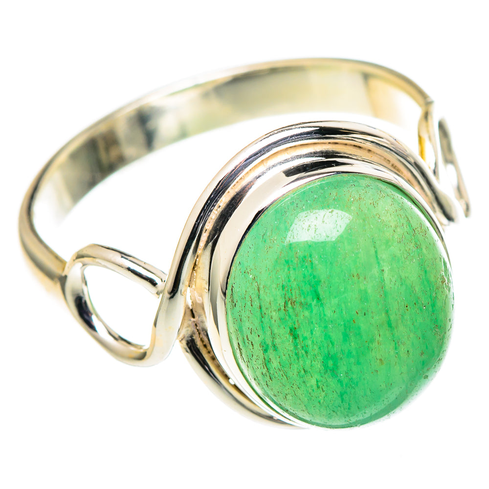 Green Aventurine Rings handcrafted by Anasilvercos - RING98693