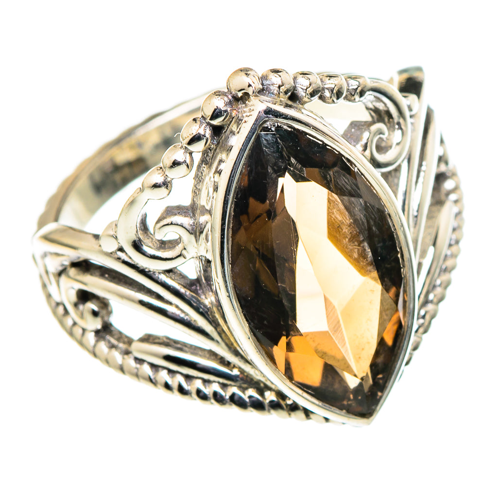 Smoky Quartz Rings handcrafted by Anasilvercos - RING98694