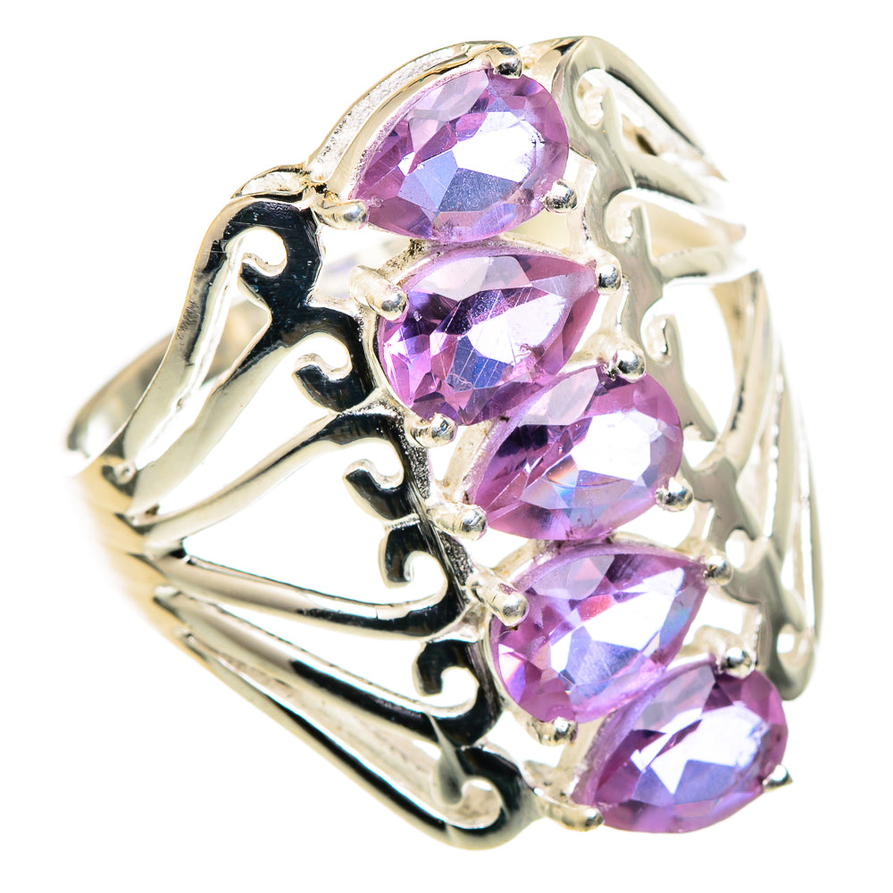 Color Change Alexandrite (lab.) Rings handcrafted by Anasilvercos - RING98705