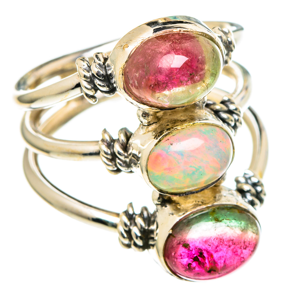 Ethiopian Opal Rings handcrafted by Anasilvercos - RING98719
