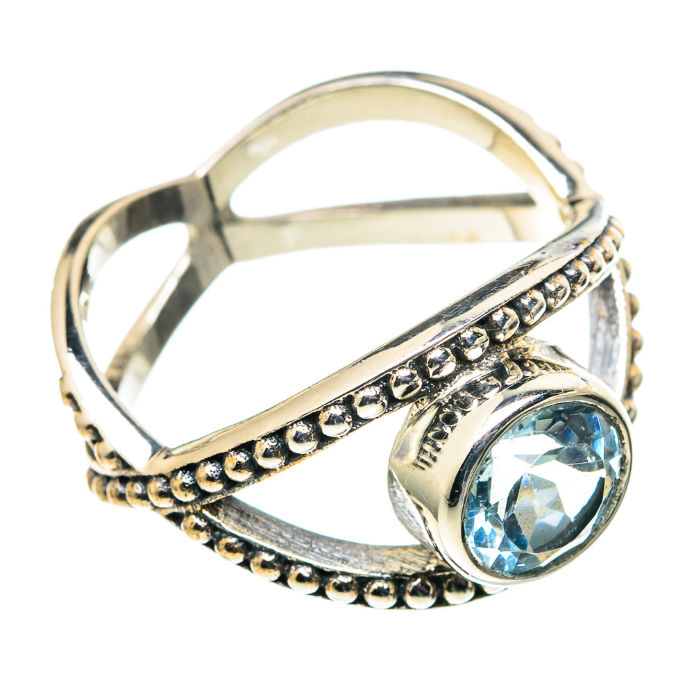 Blue Topaz Rings handcrafted by Anasilvercos - RING98729