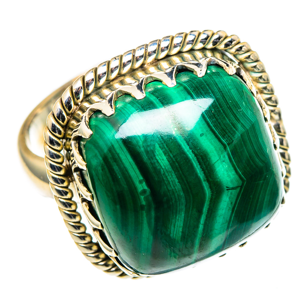 Malachite Rings handcrafted by Anasilvercos - RING98733