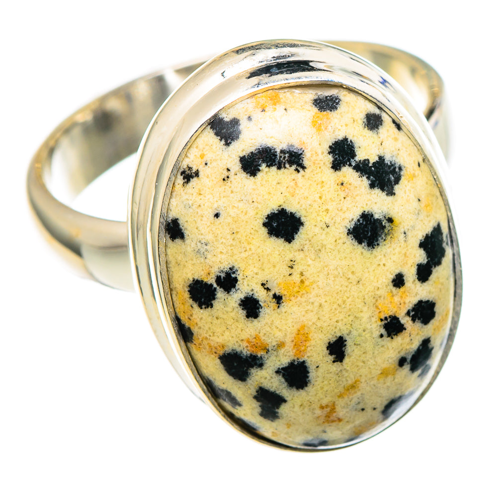 Dalmatian Jasper Rings handcrafted by Anasilvercos - RING98734 - Photo 2