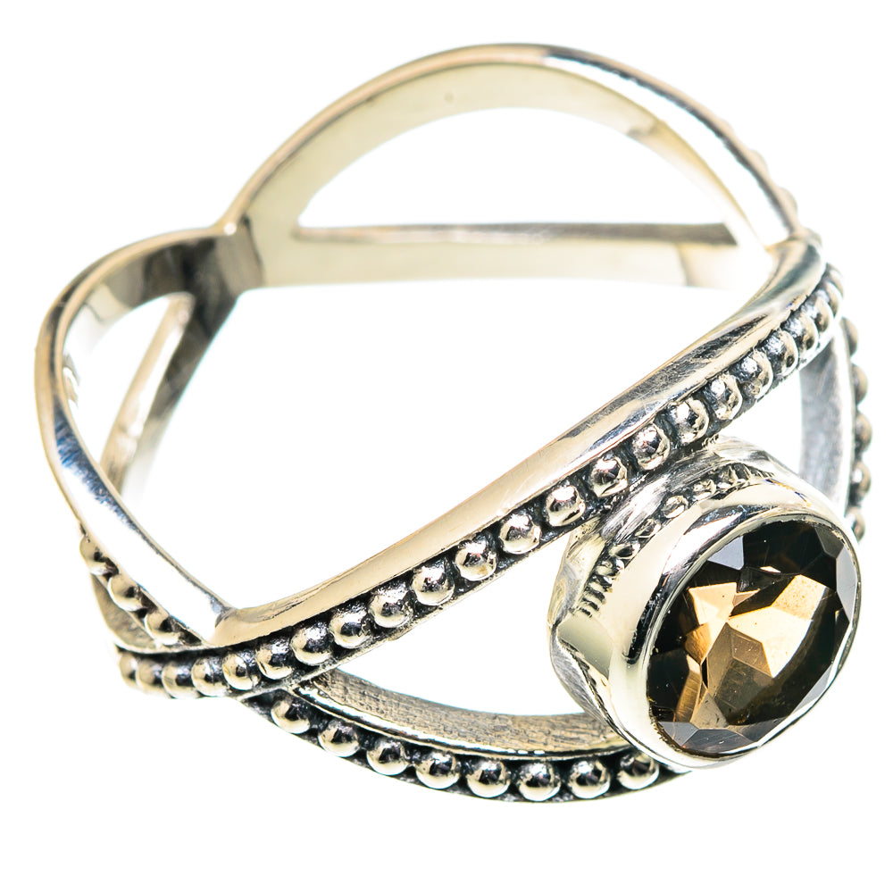 Smoky Quartz Rings handcrafted by Anasilvercos - RING98735