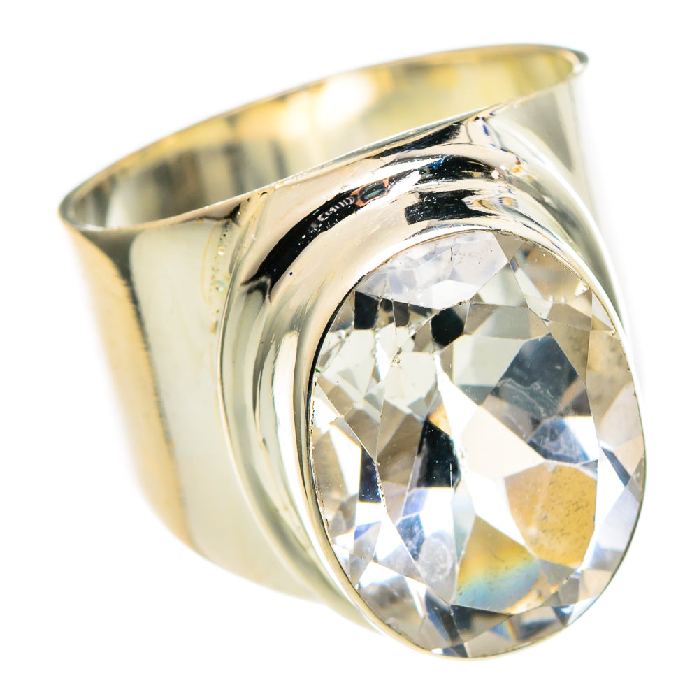 White Quartz Rings handcrafted by Anasilvercos - RING98754