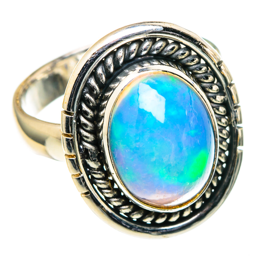Ethiopian Opal Rings handcrafted by Anasilvercos - RING98756