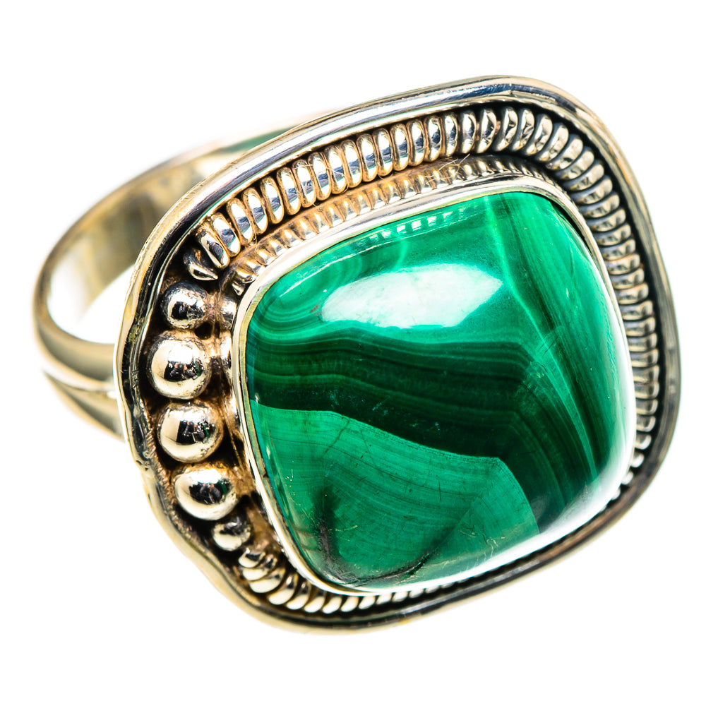 Malachite Rings handcrafted by Anasilvercos - RING98769