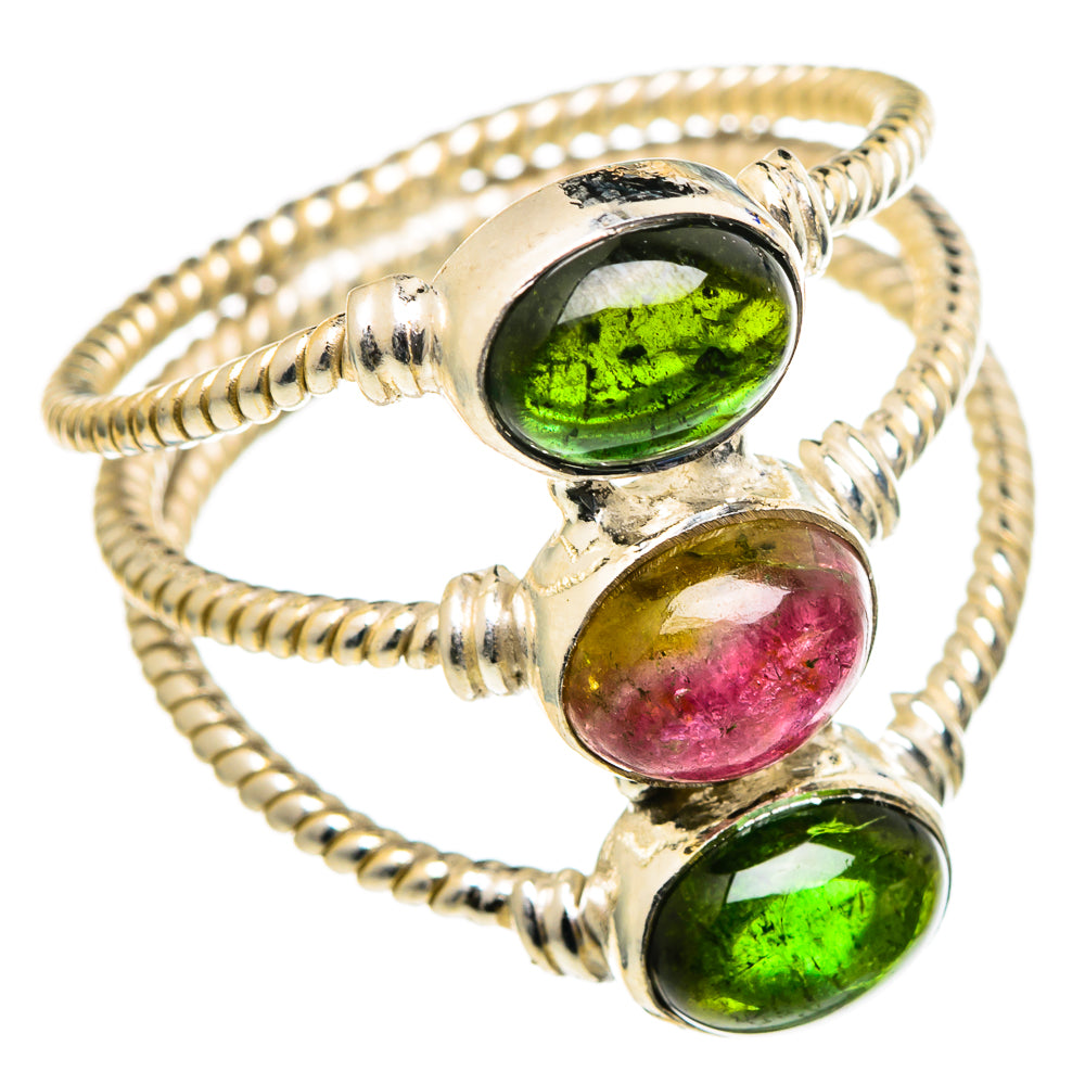 Watermelon Tourmaline Rings handcrafted by Anasilvercos - RING98796
