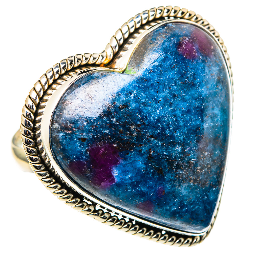 Ruby Fuchsite Rings handcrafted by Anasilvercos - RING98806