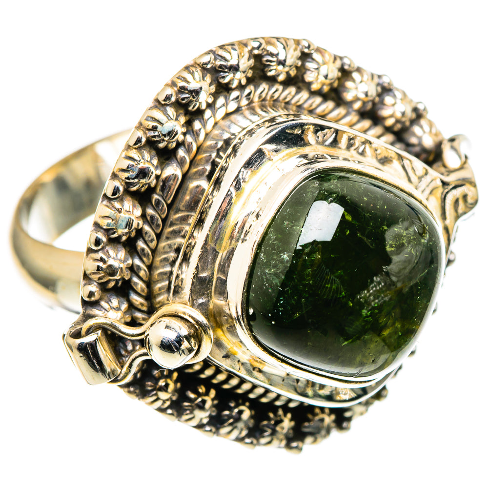 Green Tourmaline Rings handcrafted by Anasilvercos - RING98807