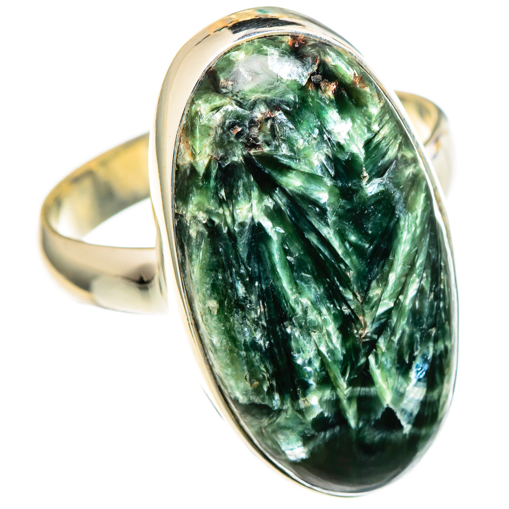 Seraphinite Rings handcrafted by Anasilvercos - RING98808 - Photo 2
