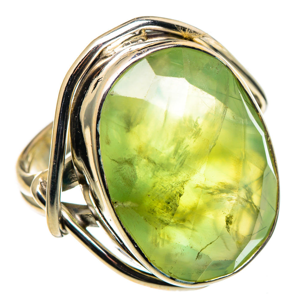 Prehnite Rings handcrafted by Anasilvercos - RING98809