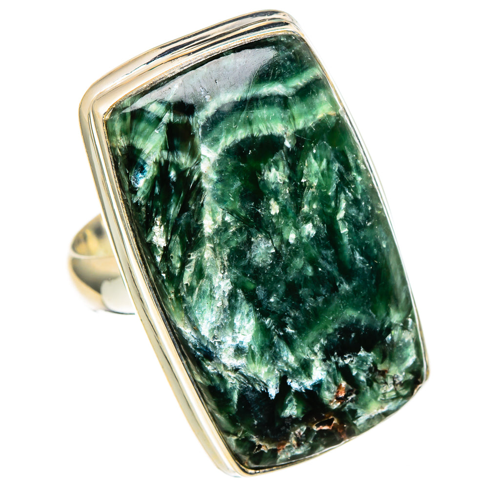 Seraphinite Rings handcrafted by Anasilvercos - RING98810