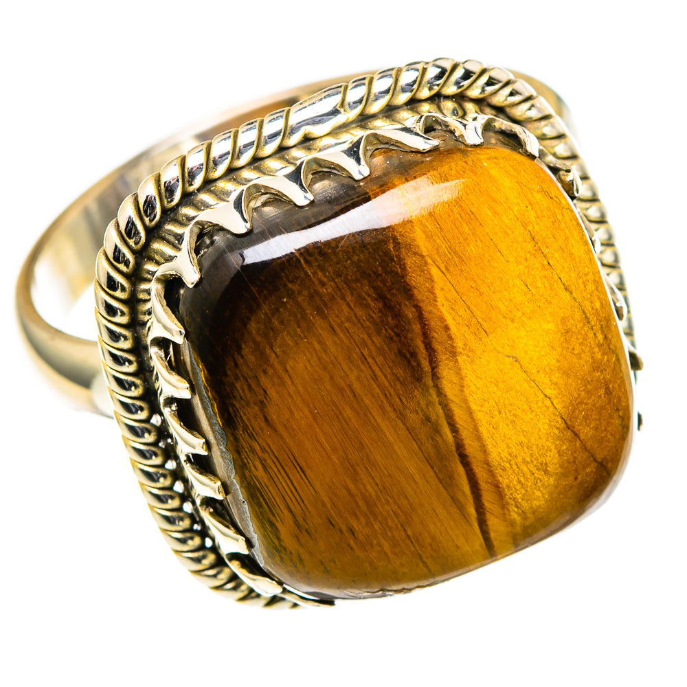 Tiger Eye Rings handcrafted by Anasilvercos - RING98818