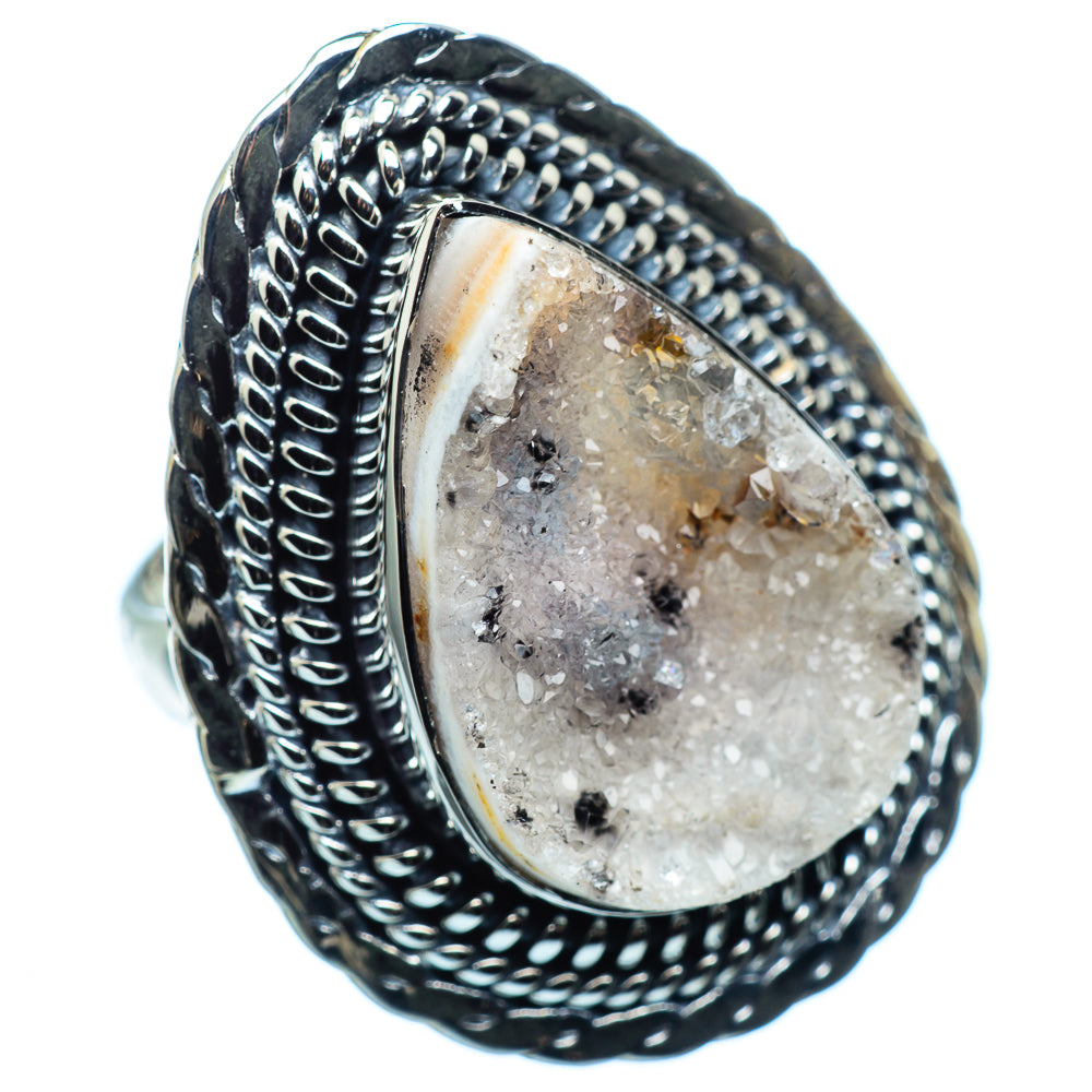 Desert Druzy Rings handcrafted by Anasilvercos - RING988312