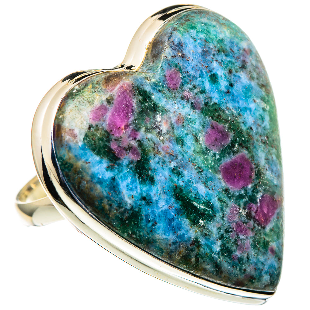 Ruby Fuchsite Rings handcrafted by Anasilvercos - RING98851