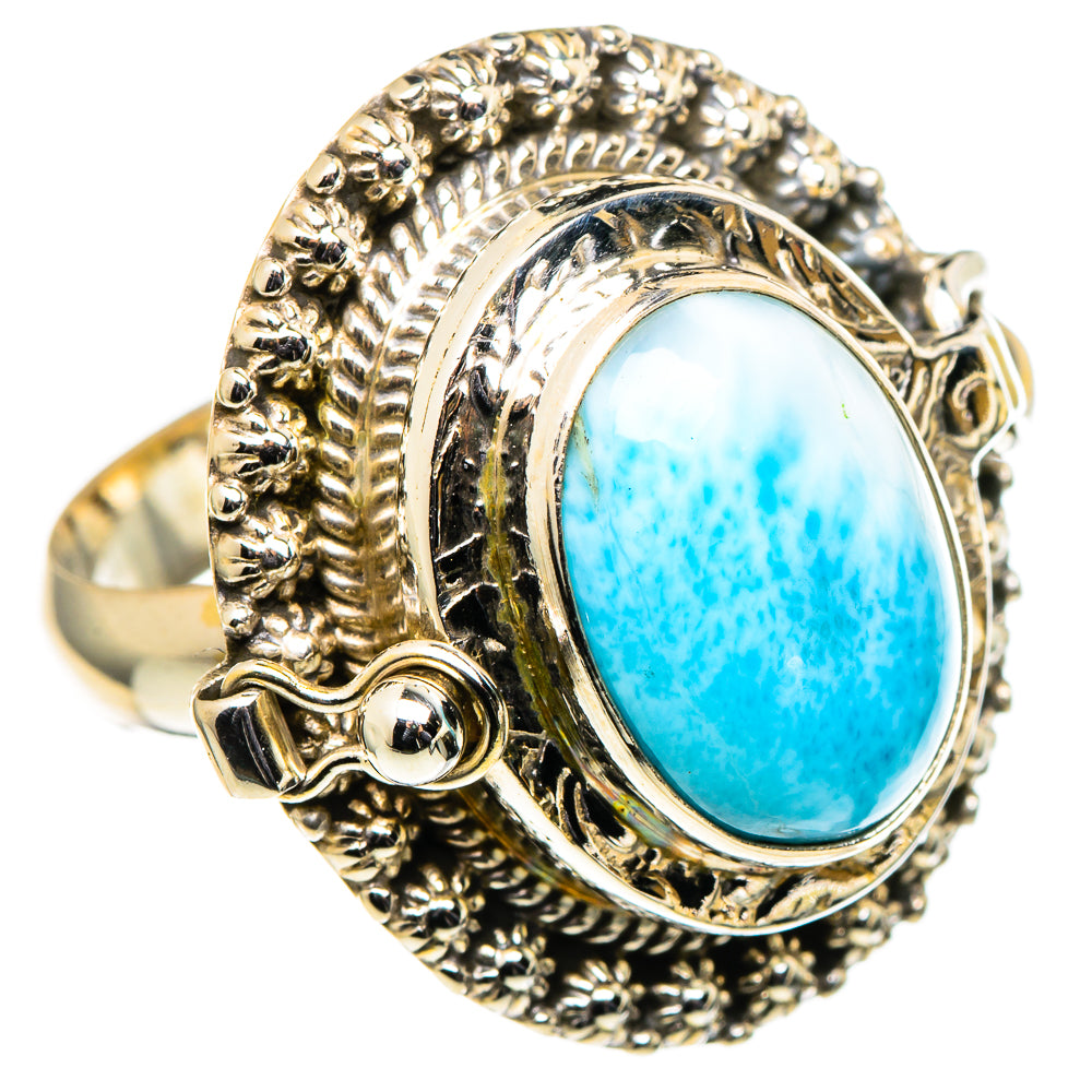 Larimar Rings handcrafted by Anasilvercos - RING98852