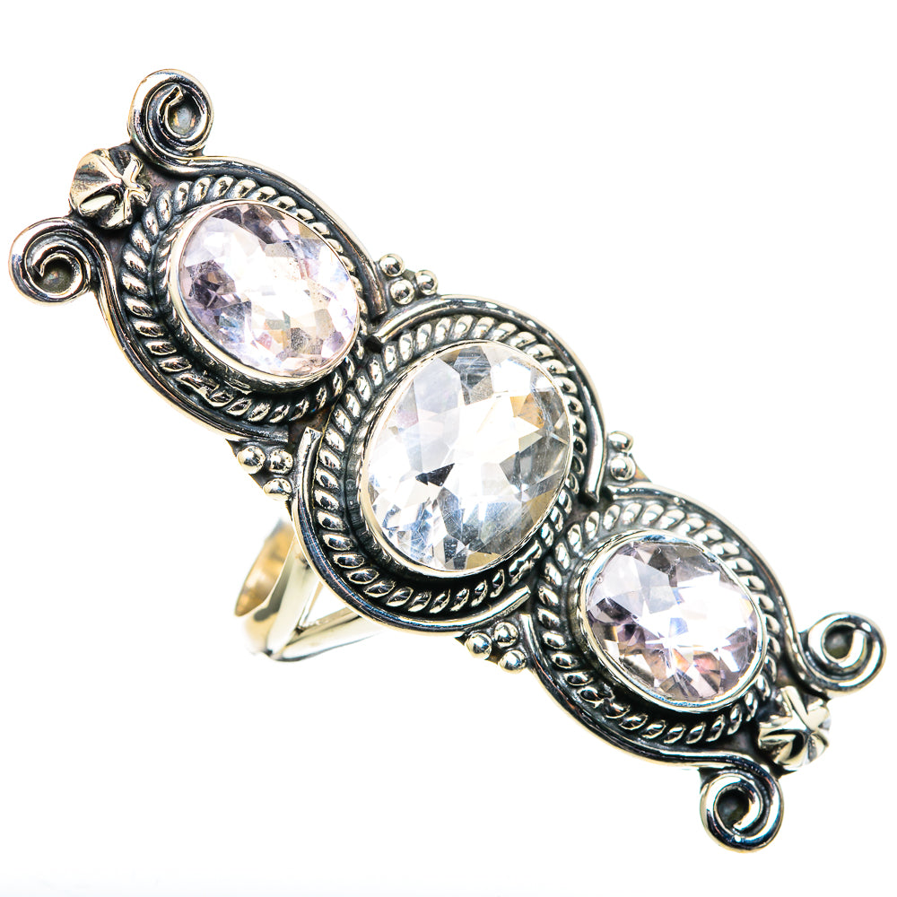 White Quartz Rings handcrafted by Anasilvercos - RING98878