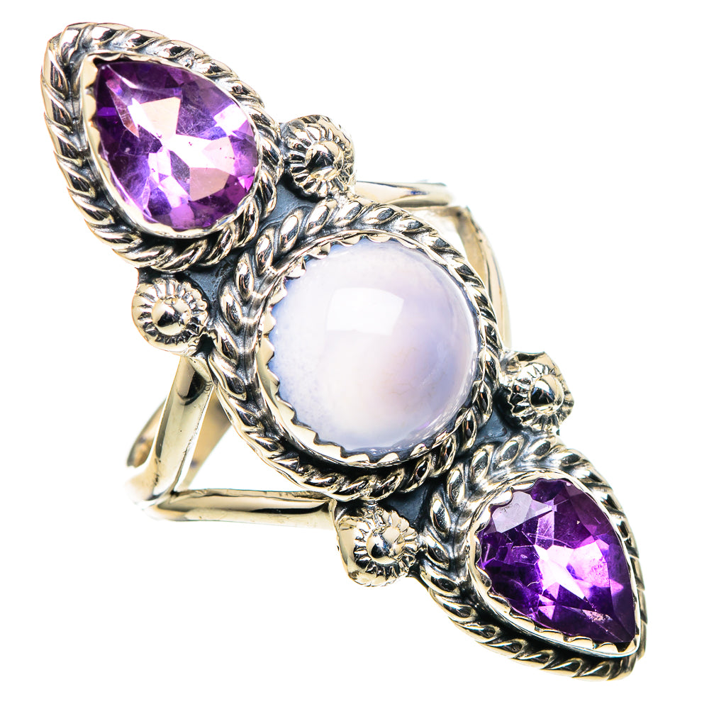 Chalcedony Rings handcrafted by Anasilvercos - RING98883