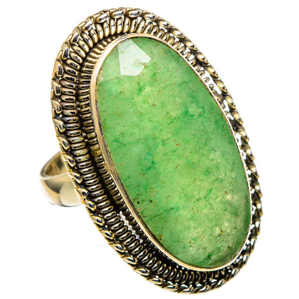 Green Aventurine Rings handcrafted by Anasilvercos - RING98897