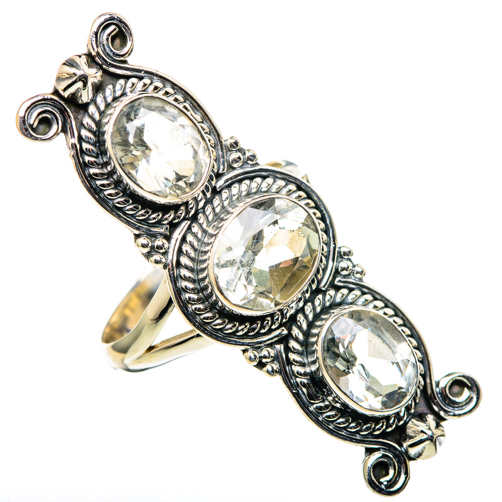 Green Amethyst Rings handcrafted by Anasilvercos - RING98899
