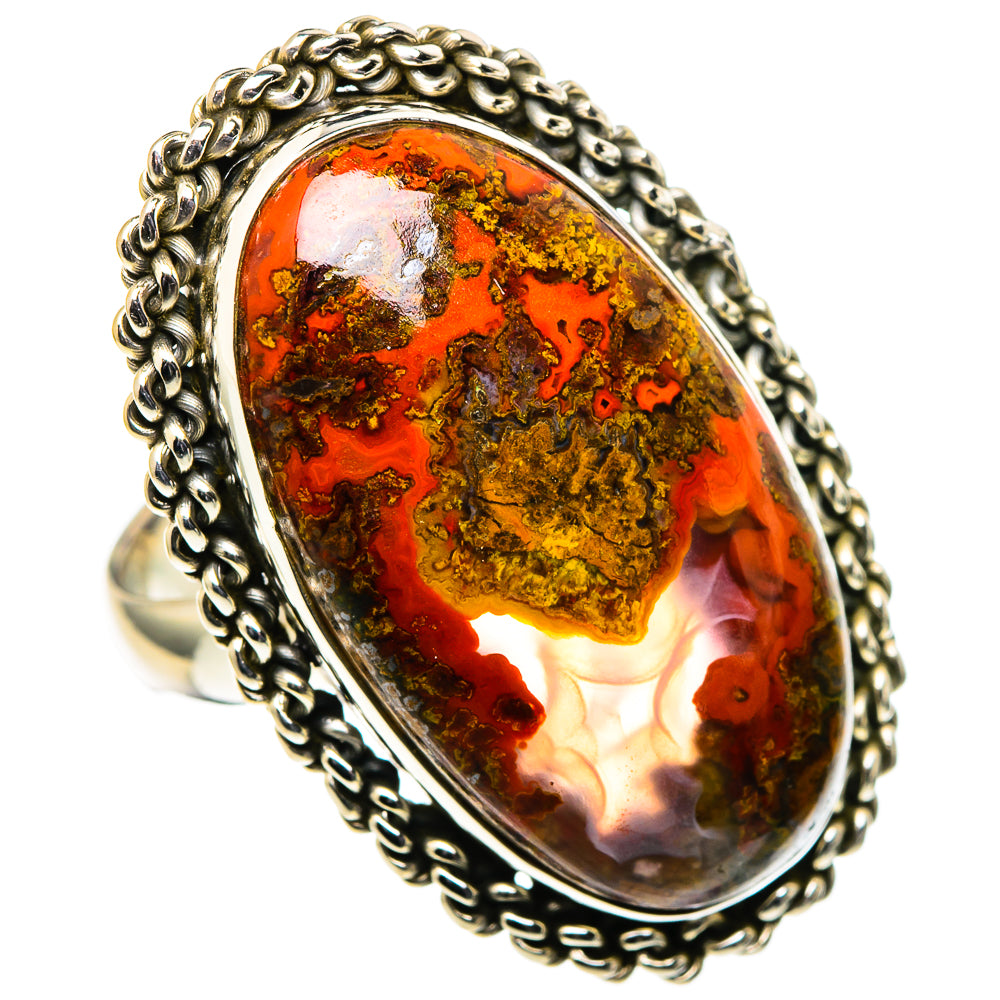 Mahogany Obsidian Rings handcrafted by Anasilvercos - RING98901