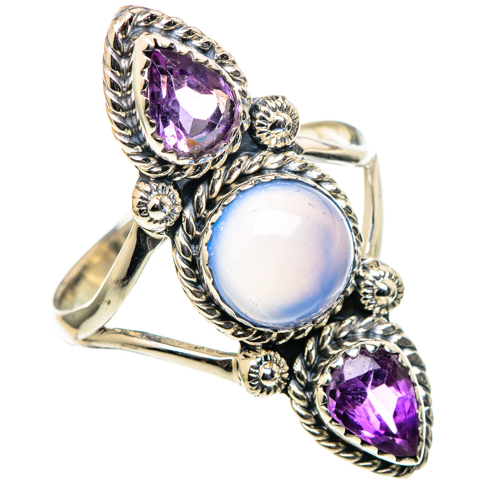 Chalcedony Rings handcrafted by Anasilvercos - RING98903