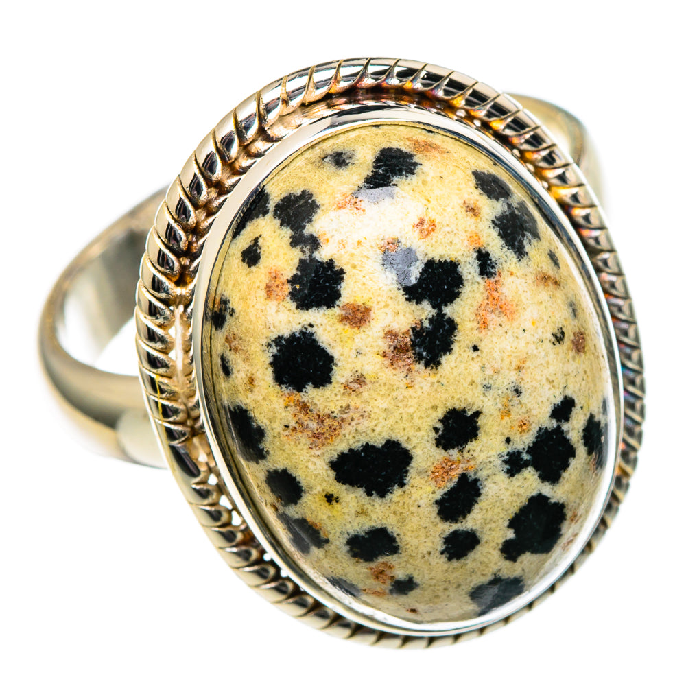Dalmatian Jasper Rings handcrafted by Anasilvercos - RING98917