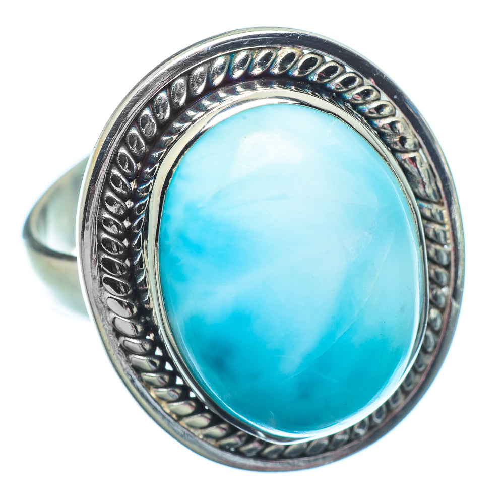 Larimar Rings handcrafted by Anasilvercos - RING9891