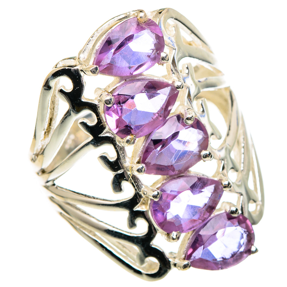 Color Change Alexandrite (lab.) Rings handcrafted by Anasilvercos - RING98928
