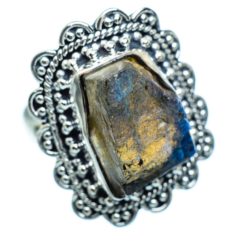 Labradorite Rings handcrafted by Anasilvercos - RING989283