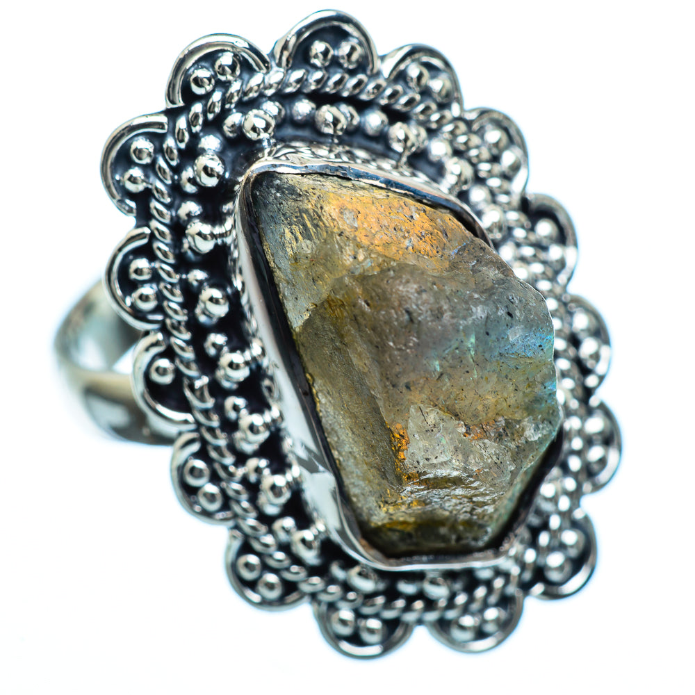 Labradorite Rings handcrafted by Anasilvercos - RING989309