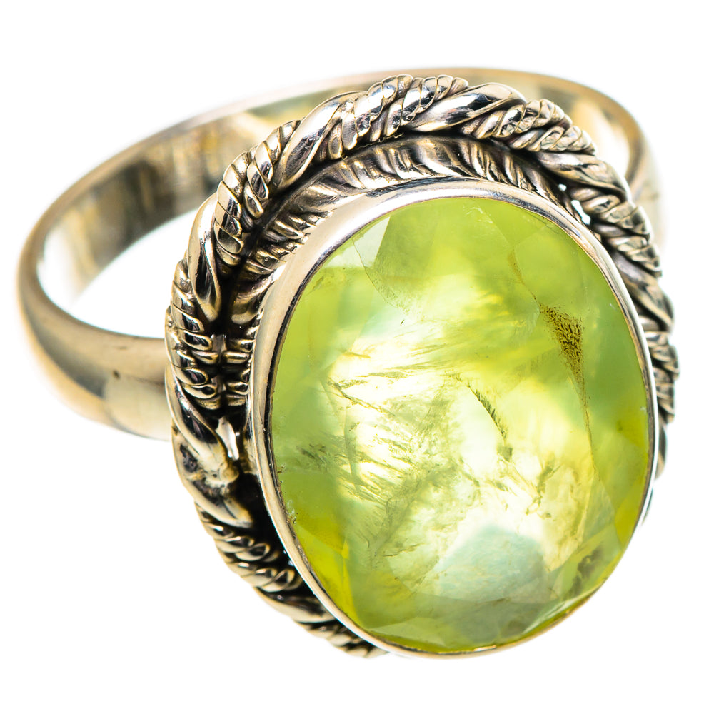 Prehnite Rings handcrafted by Anasilvercos - RING98957