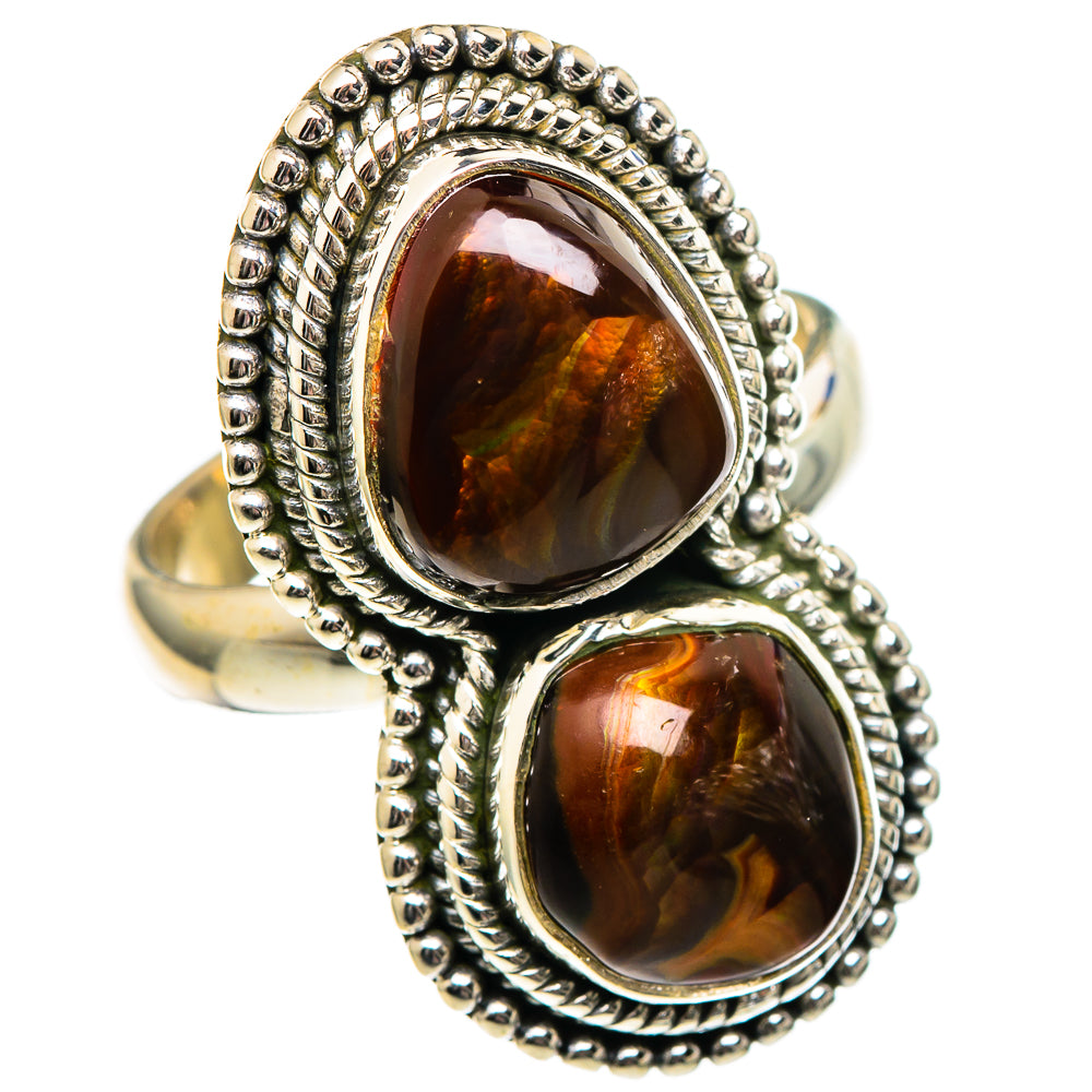 Mexican Fire Agate Rings handcrafted by Anasilvercos - RING98958