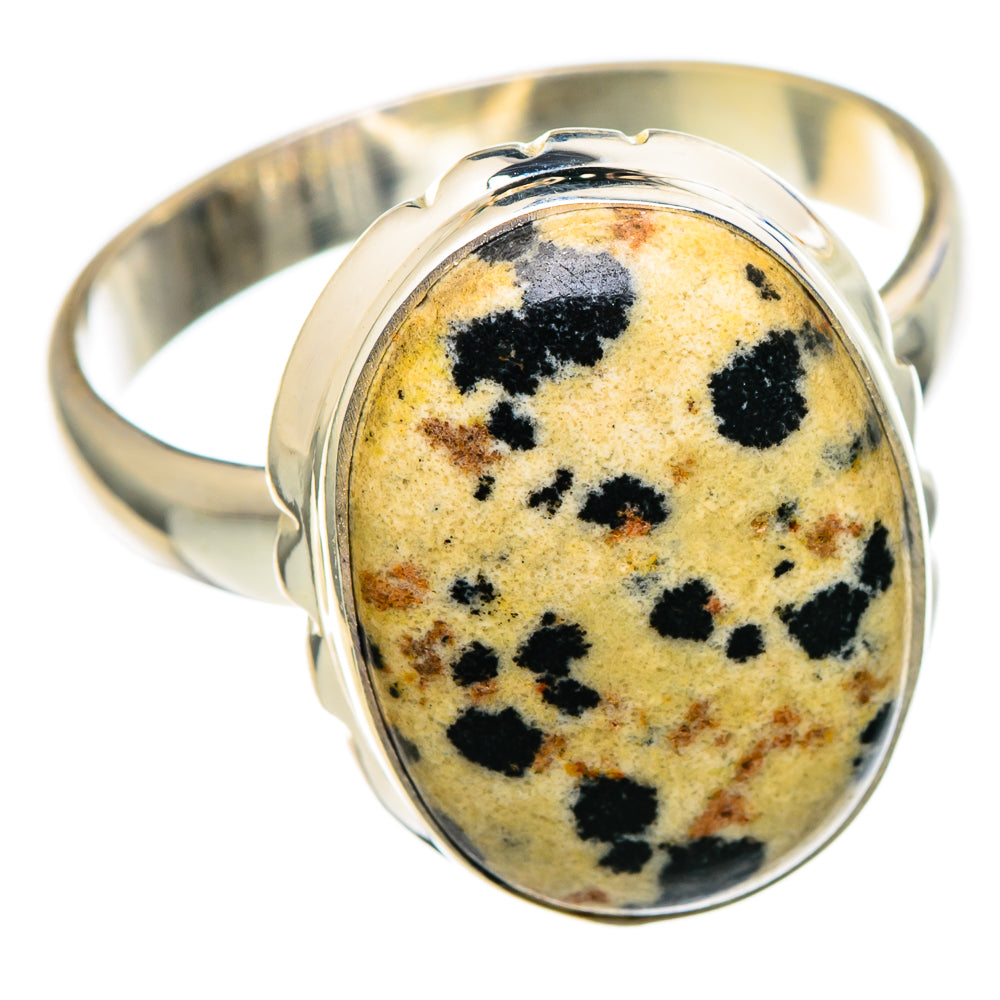 Dalmatian Jasper Rings handcrafted by Anasilvercos - RING98959 - Photo 2