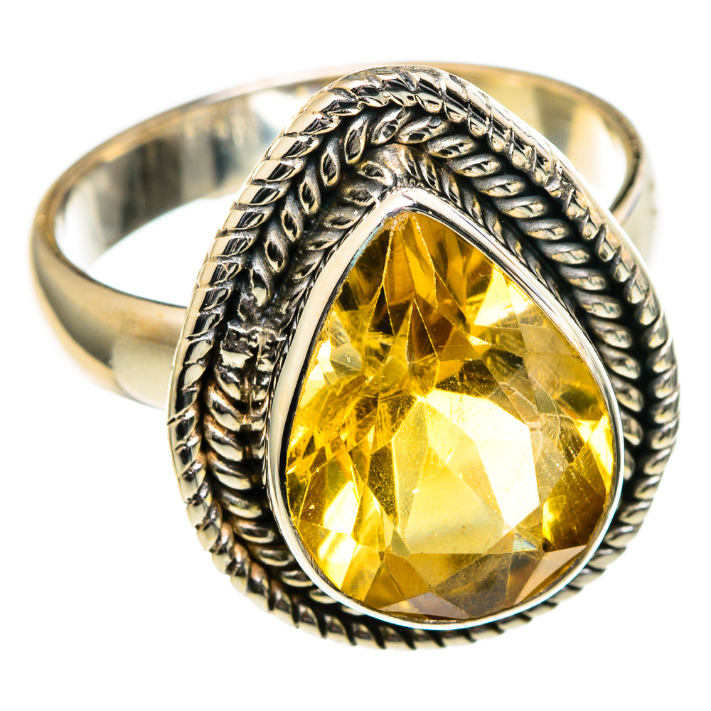 Citrine Rings handcrafted by Anasilvercos - RING98960