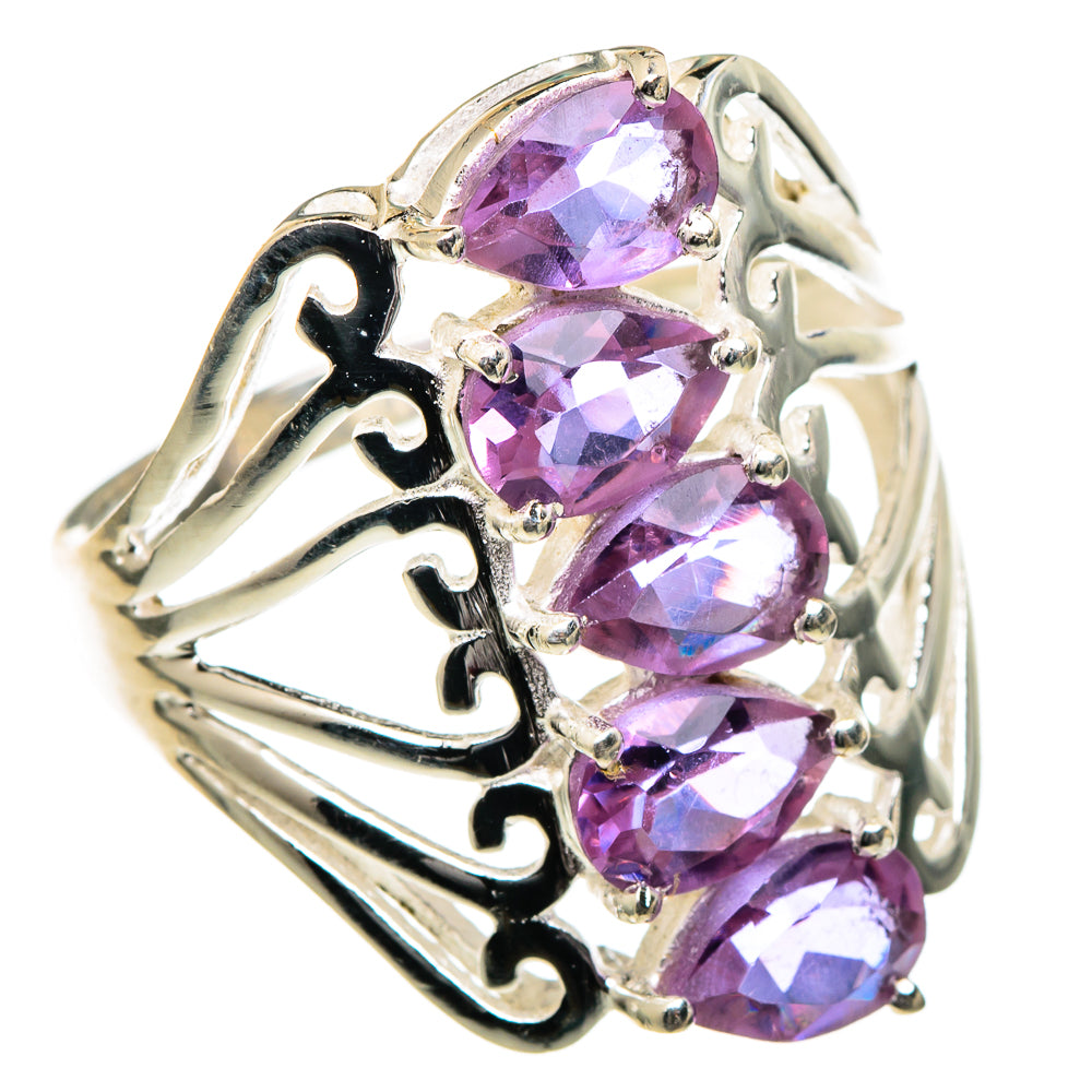 Color Change Alexandrite (lab.) Rings handcrafted by Anasilvercos - RING98969