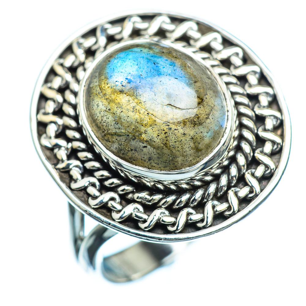Labradorite Rings handcrafted by Anasilvercos - RING989776